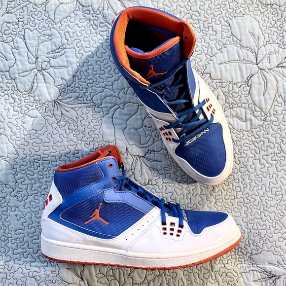 Nike Air Jordan 1 Flight 372704-408 Knicks Blue Orange Sz 13💛
